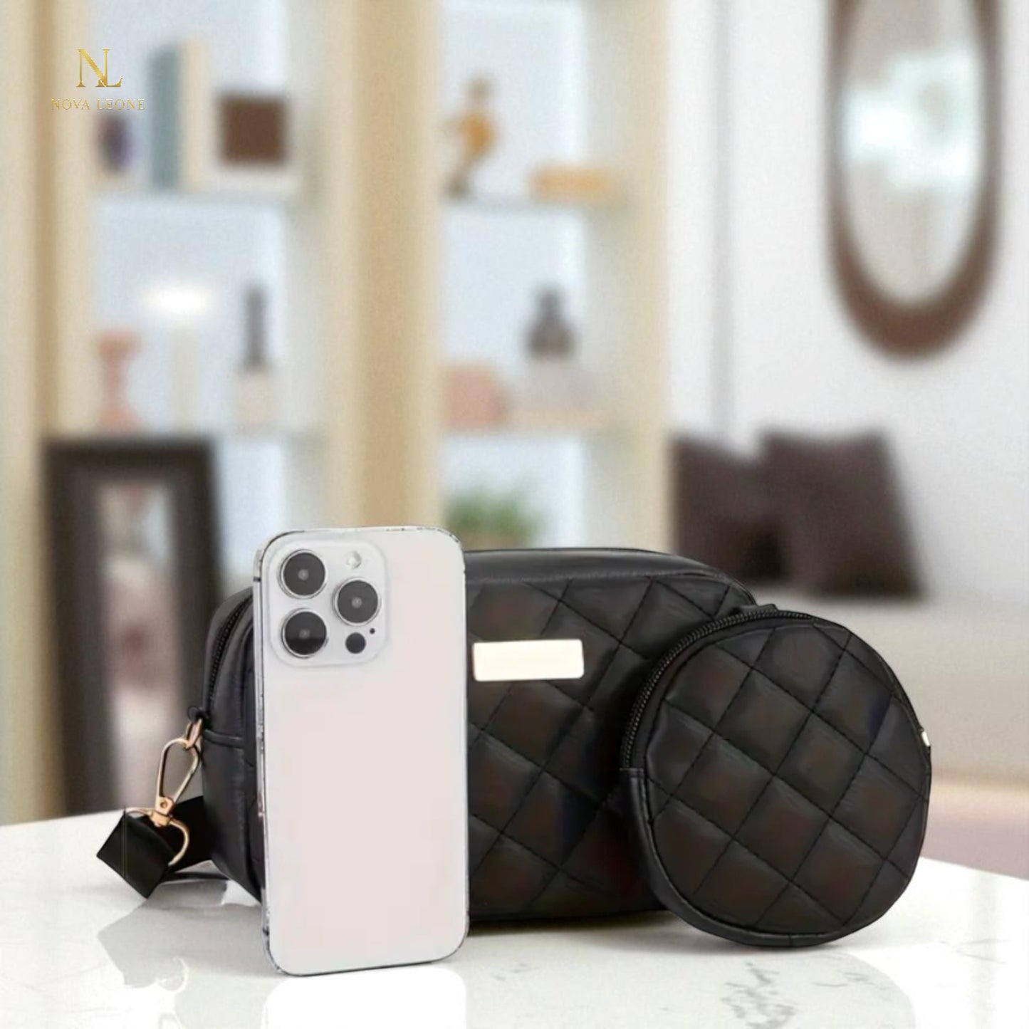 NL Quilted Luxe Crossbody - 2 in 1 Set
