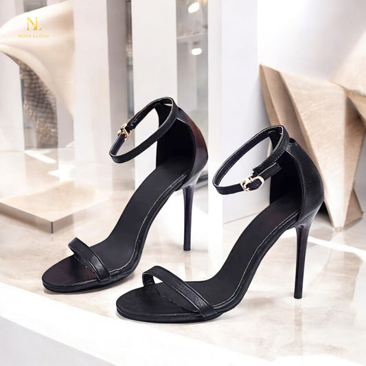 Noir Grace Stiletto Heels - Classic Black Elegance