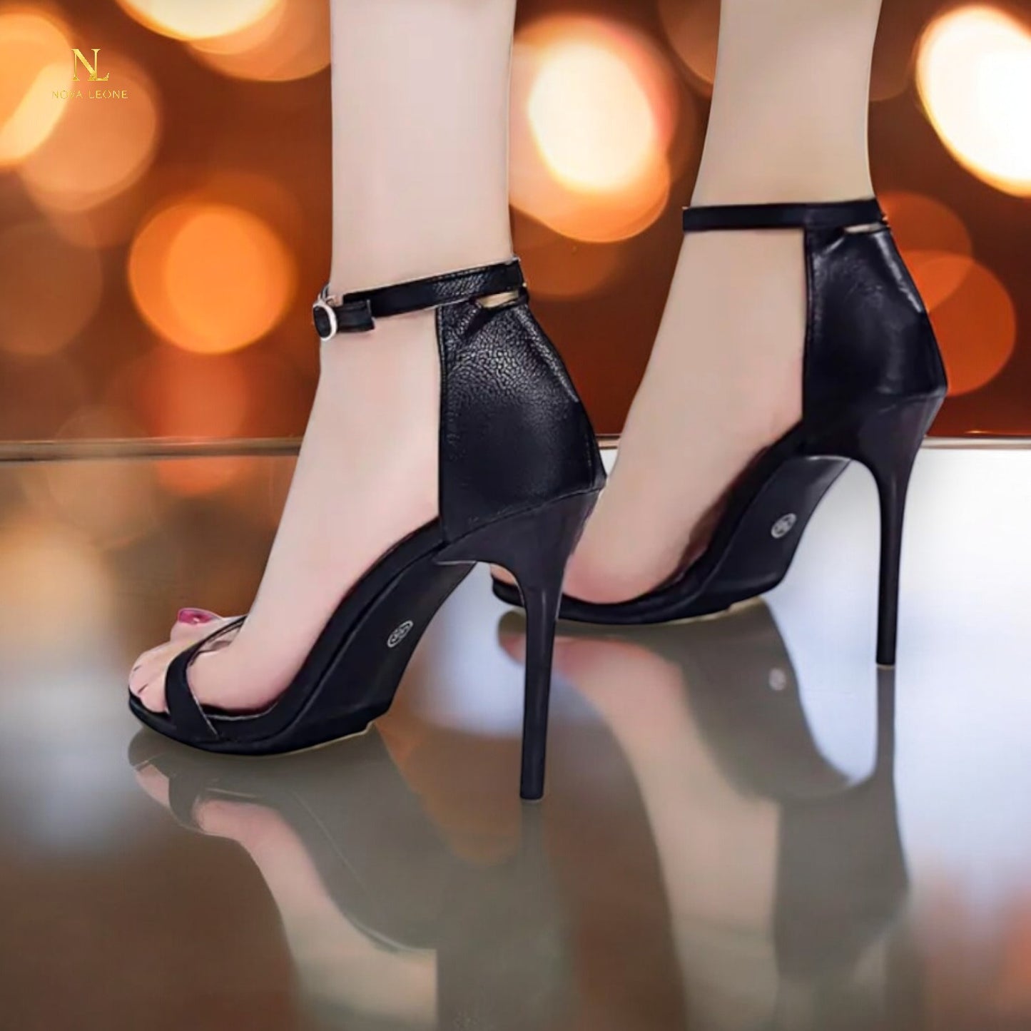 Noir Grace Stiletto Heels - Classic Black Elegance