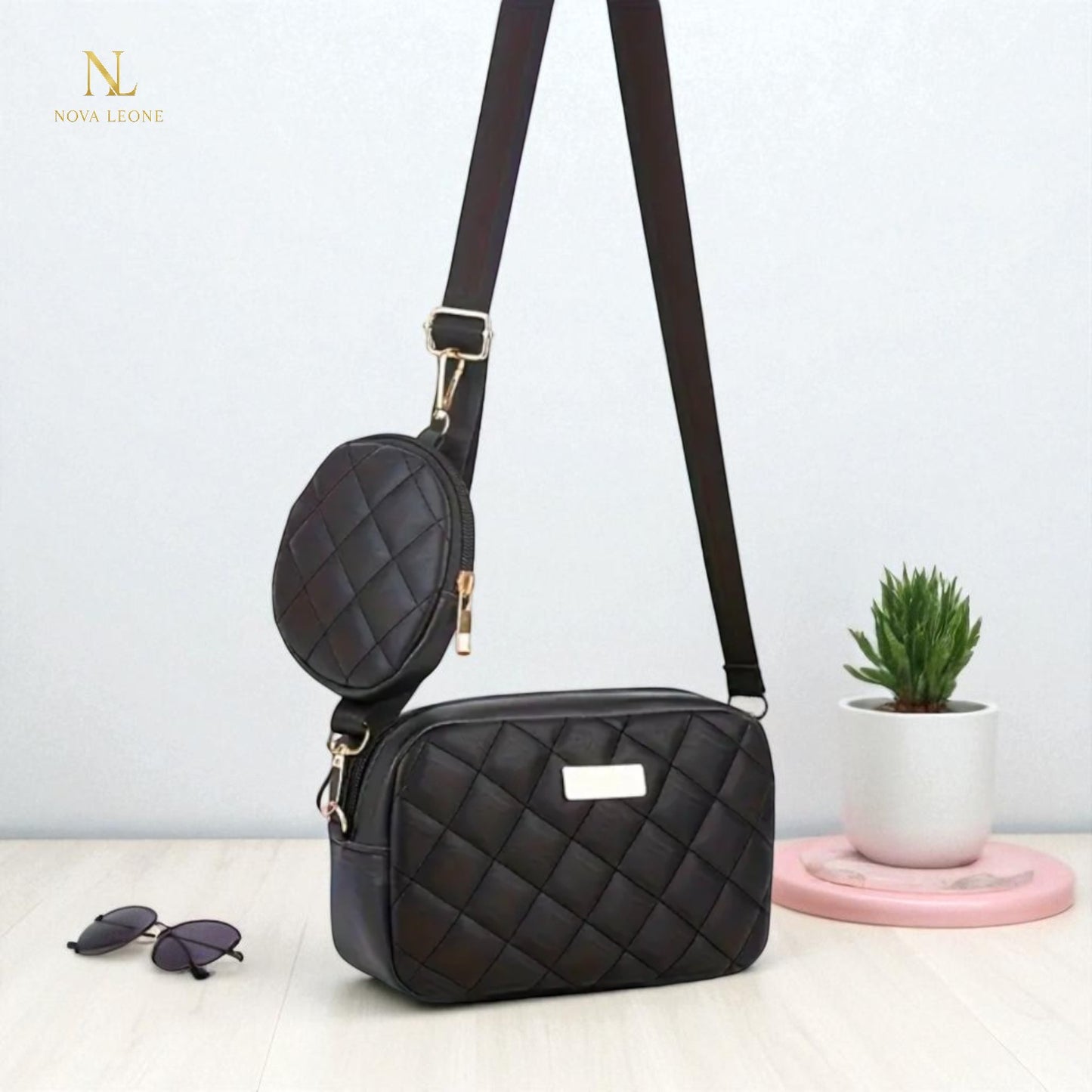 NL Quilted Luxe Crossbody - 2 in 1 Set