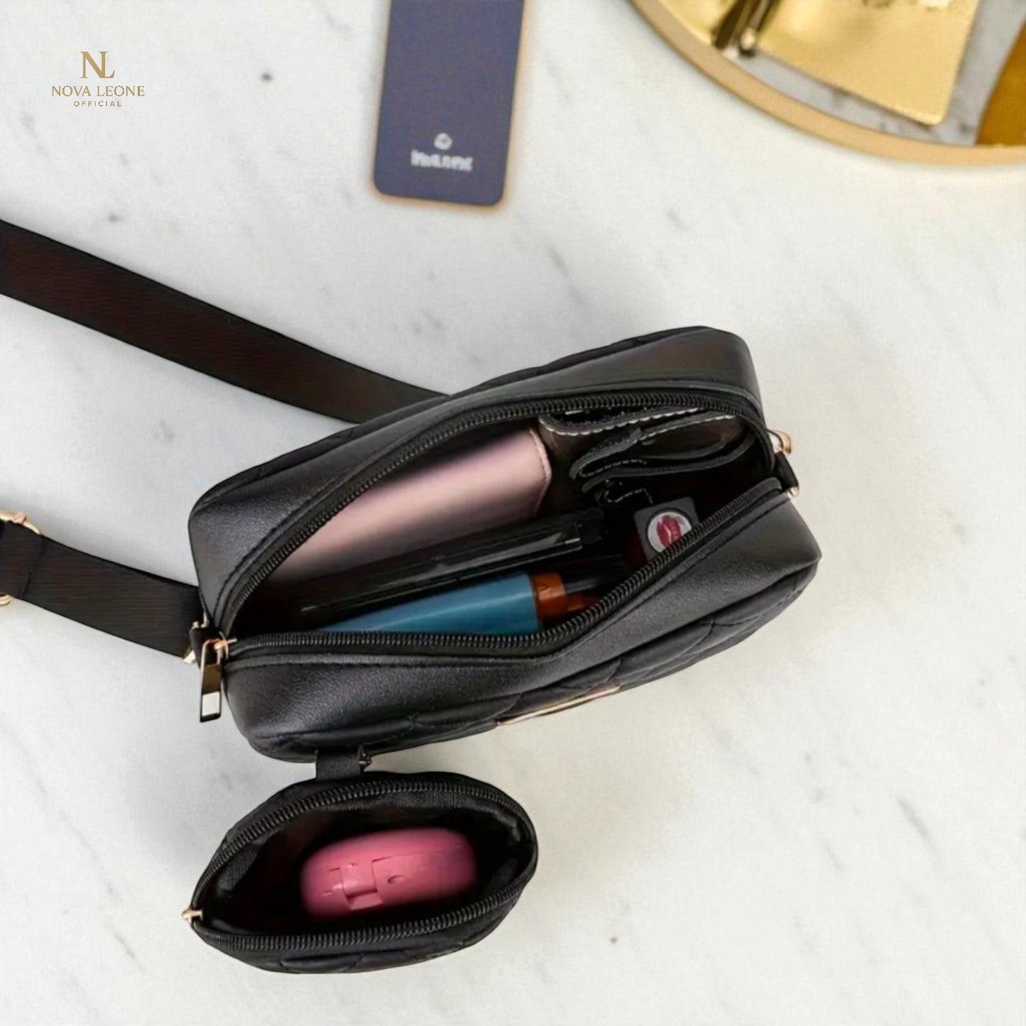 NL Quilted Luxe Crossbody - 2 in 1 Set