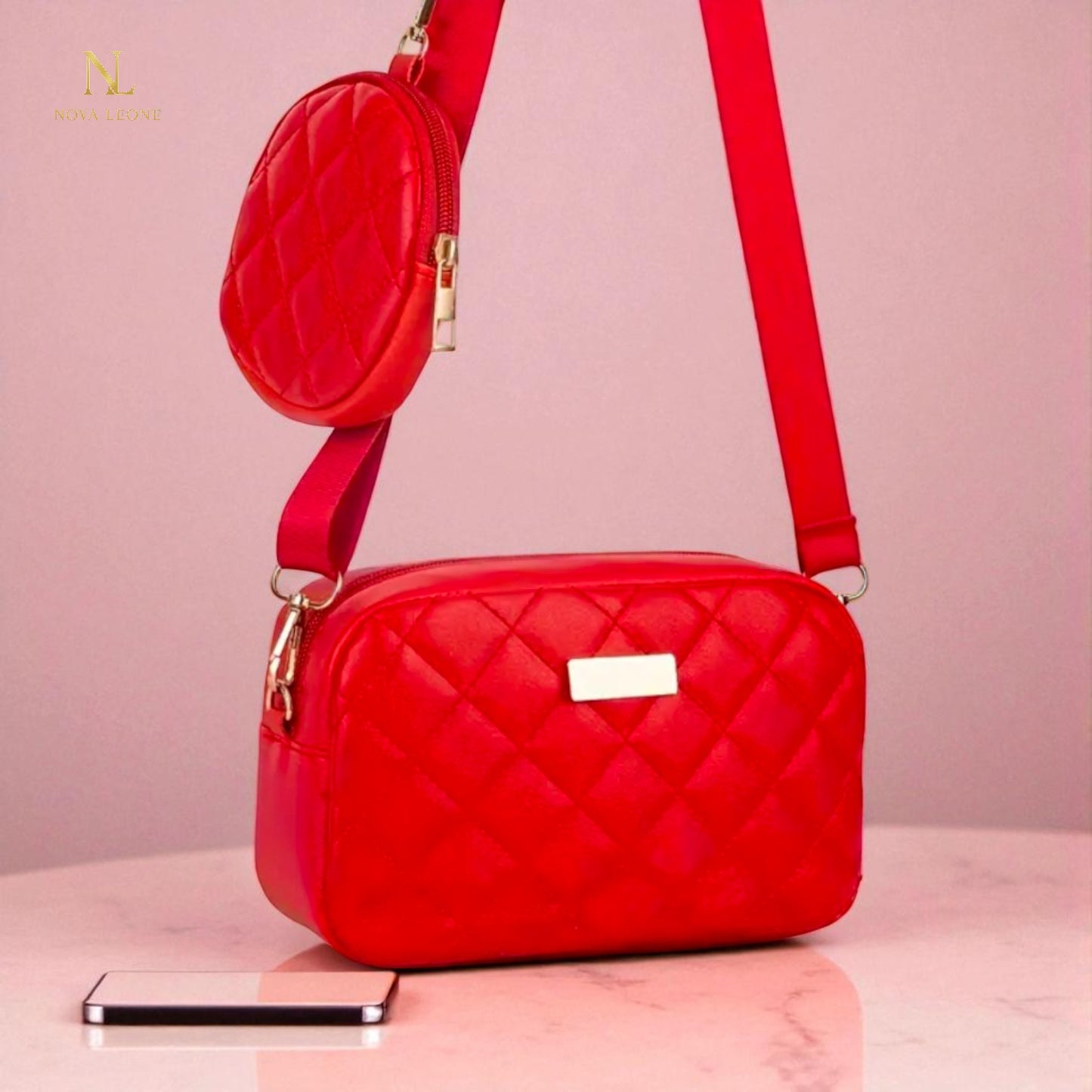 NL Quilted Luxe Crossbody - 2 in 1 Set