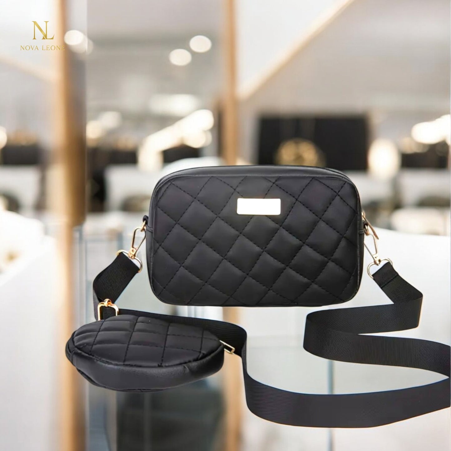 NL Quilted Luxe Crossbody - 2 in 1 Set